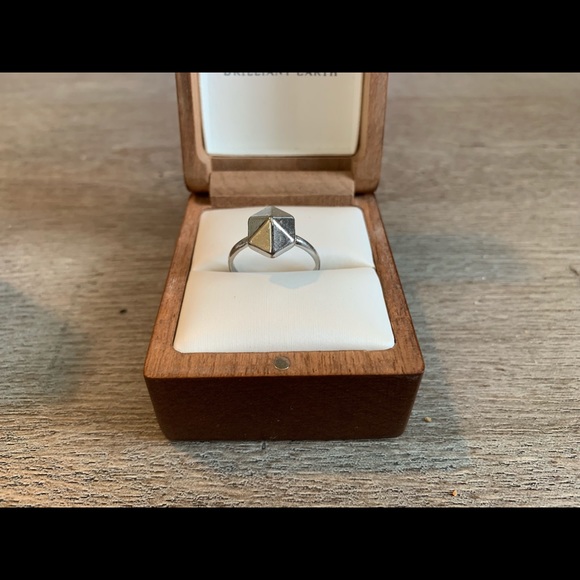 BOGO Cute Silver Hexagon Ring - Picture 2 of 2